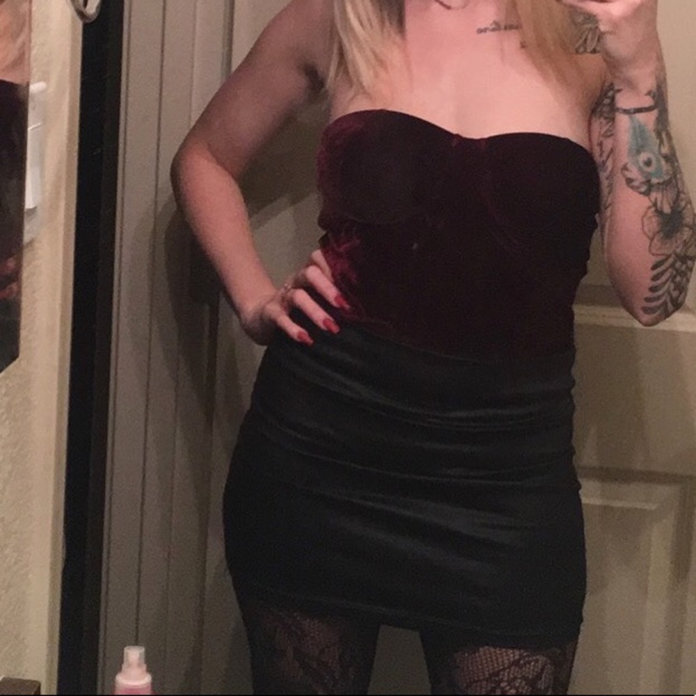 Velvet bodysuit